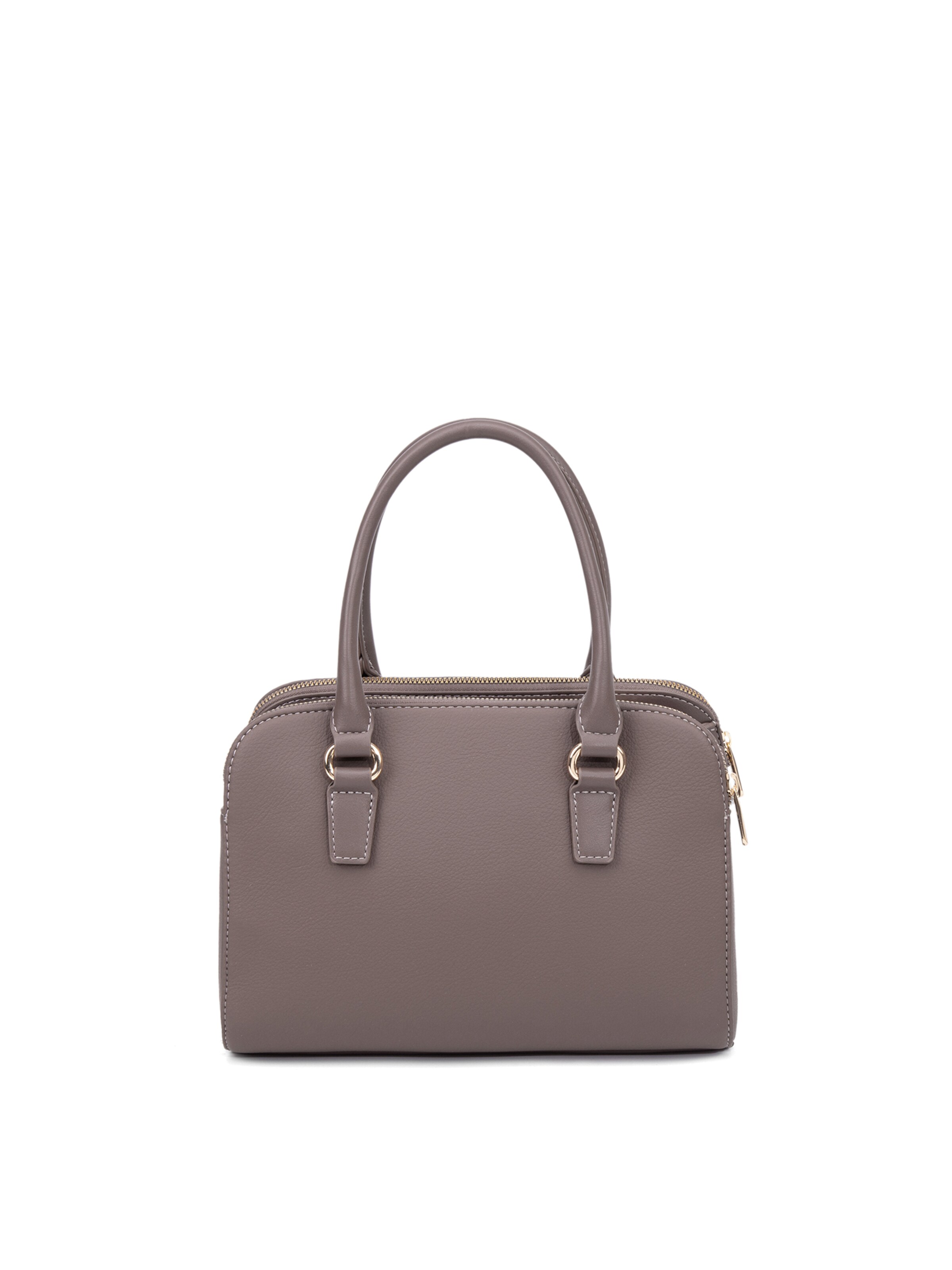 Borsa a mano 'Borsa a Mano Vegan Leather con Zip e Tracolla Rimovibile - David Jones' di David Jones in marrone