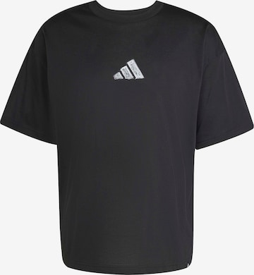 juoda ADIDAS PERFORMANCE Sportiniai marškinėliai 'PWR': priekis