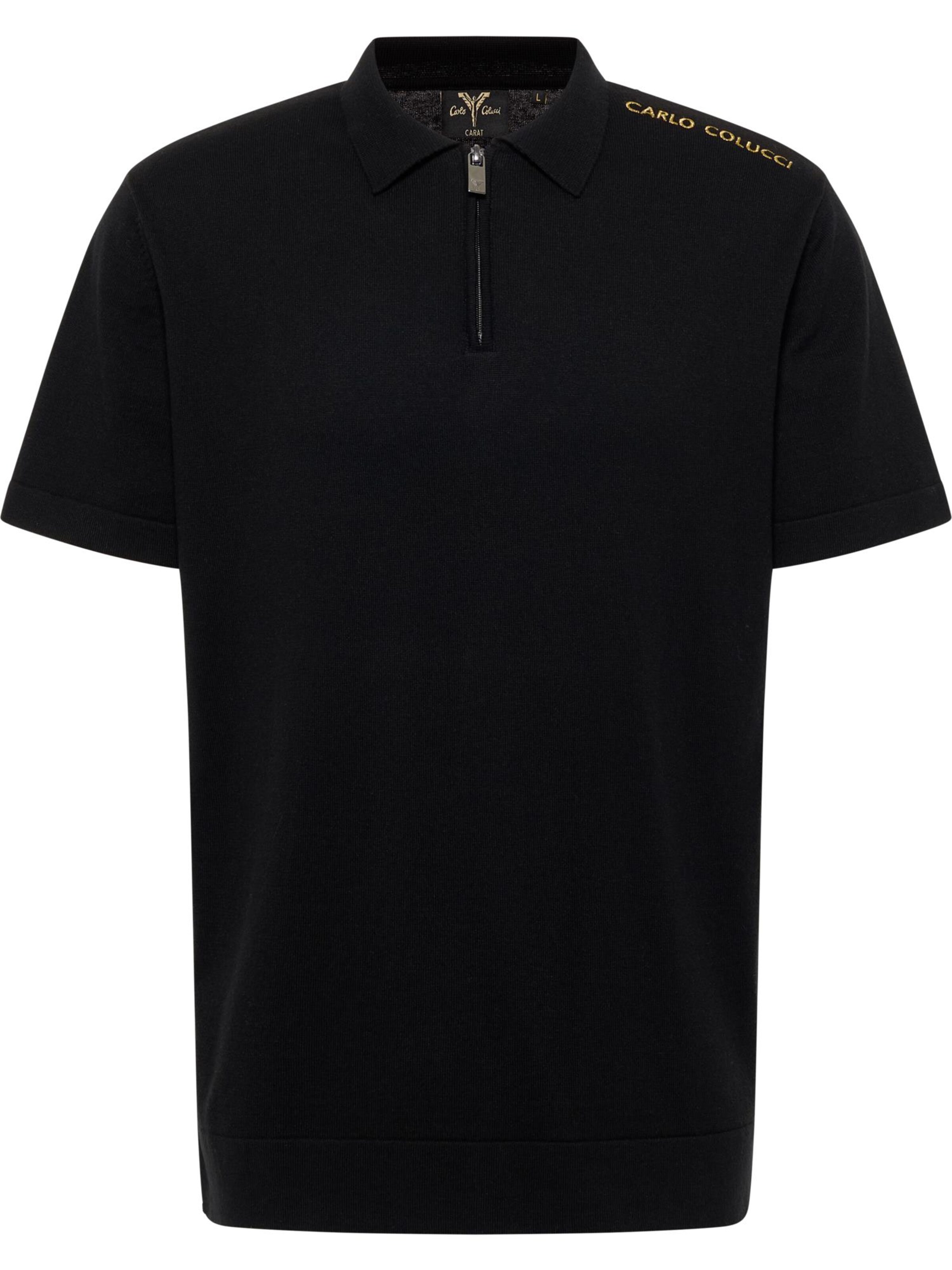 Carlo Colucci Shirt 'Dipierro' in Zwart: voorkant