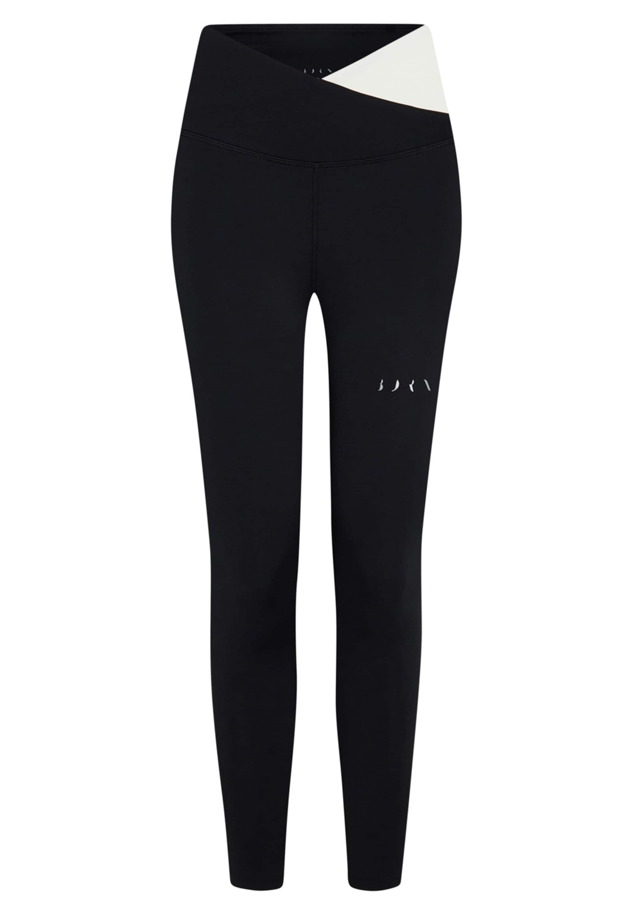 Born Living Yoga Skinny Sportbroek 'Cleo' in Zwart: voorkant