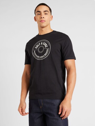 T-Shirt 'LAMER' Only & Sons en noir : devant