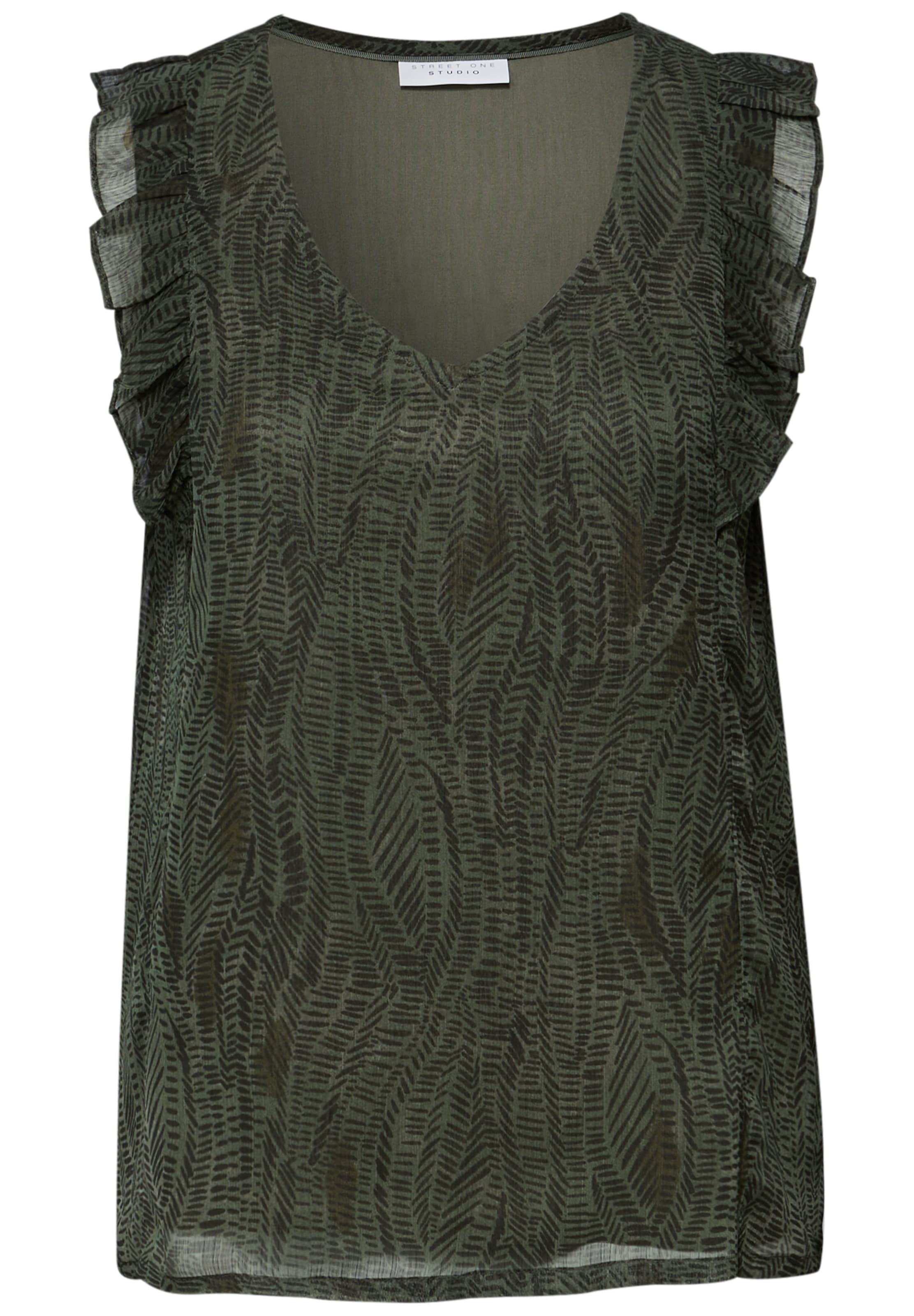 Street One Studio Blouse in Green: front