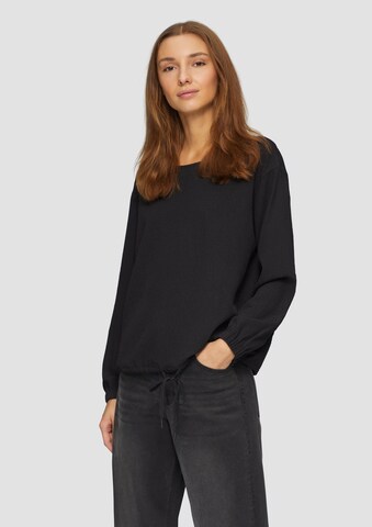 s.Oliver Blouse in Zwart: voorkant
