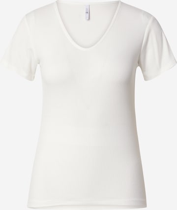 Hailys - Camisa 'Li44sa' em branco: frente