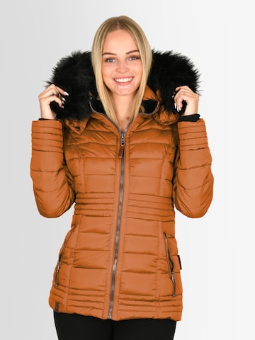 NAVAHOO Winter Jacket in Orange: front