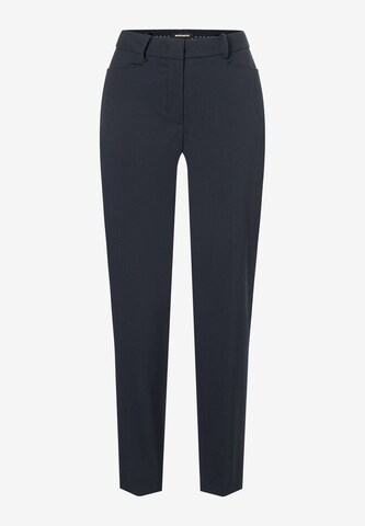 MORE & MORE Regular Pleated Pants 'HEDY' in Blue: front