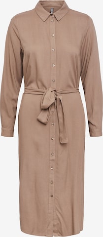 PIECES Shirt Dress 'Cammie' in Brown: front