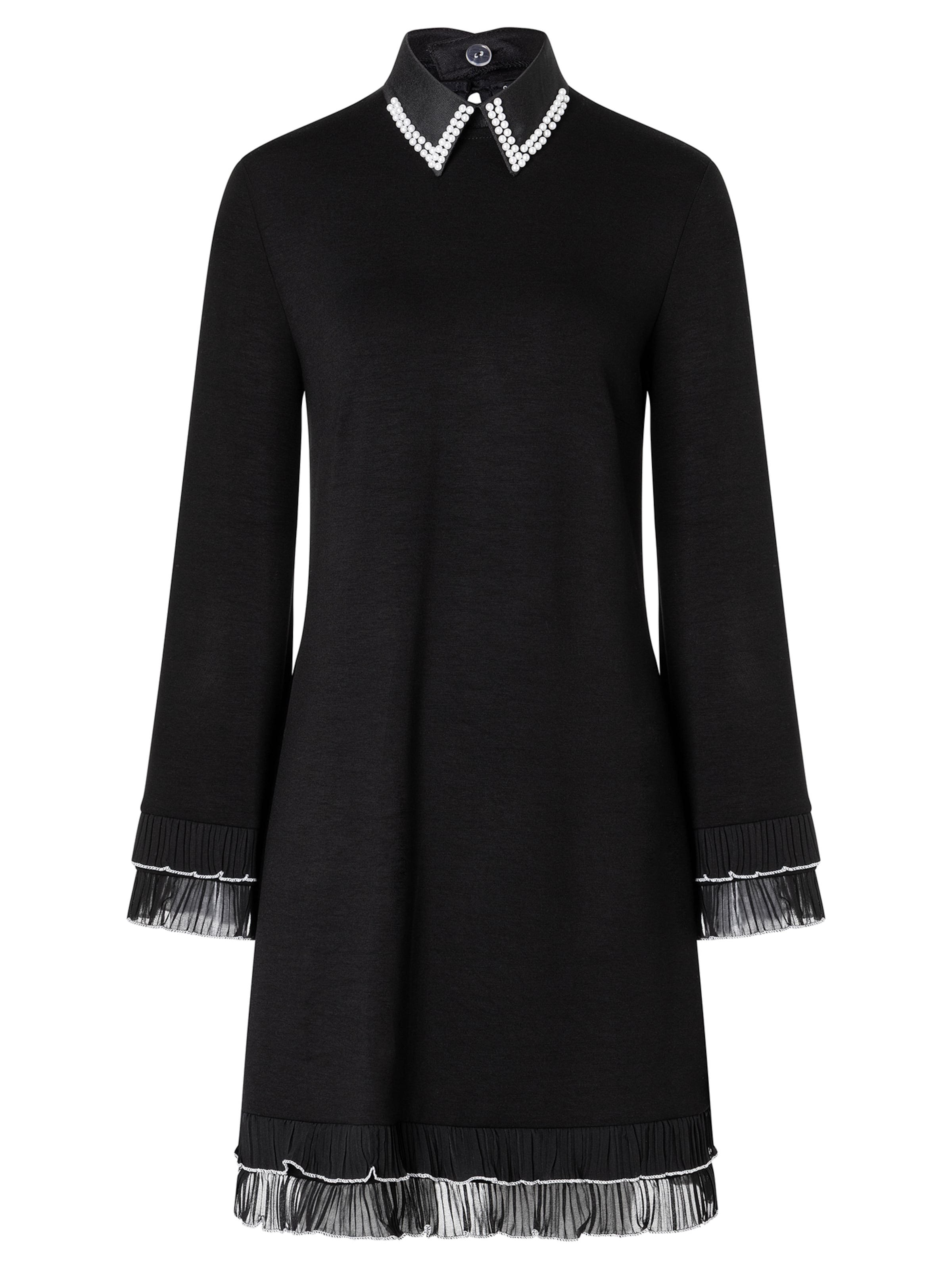 Ana Alcazar Jurk 'Agona' in Zwart: voorkant