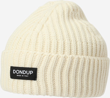 Bonnet Dondup en blanc : devant