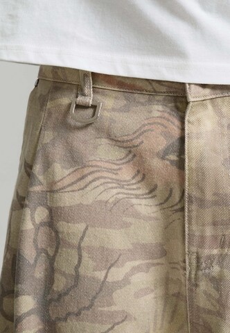 Wide leg Pantaloni de la Ed Hardy pe bej