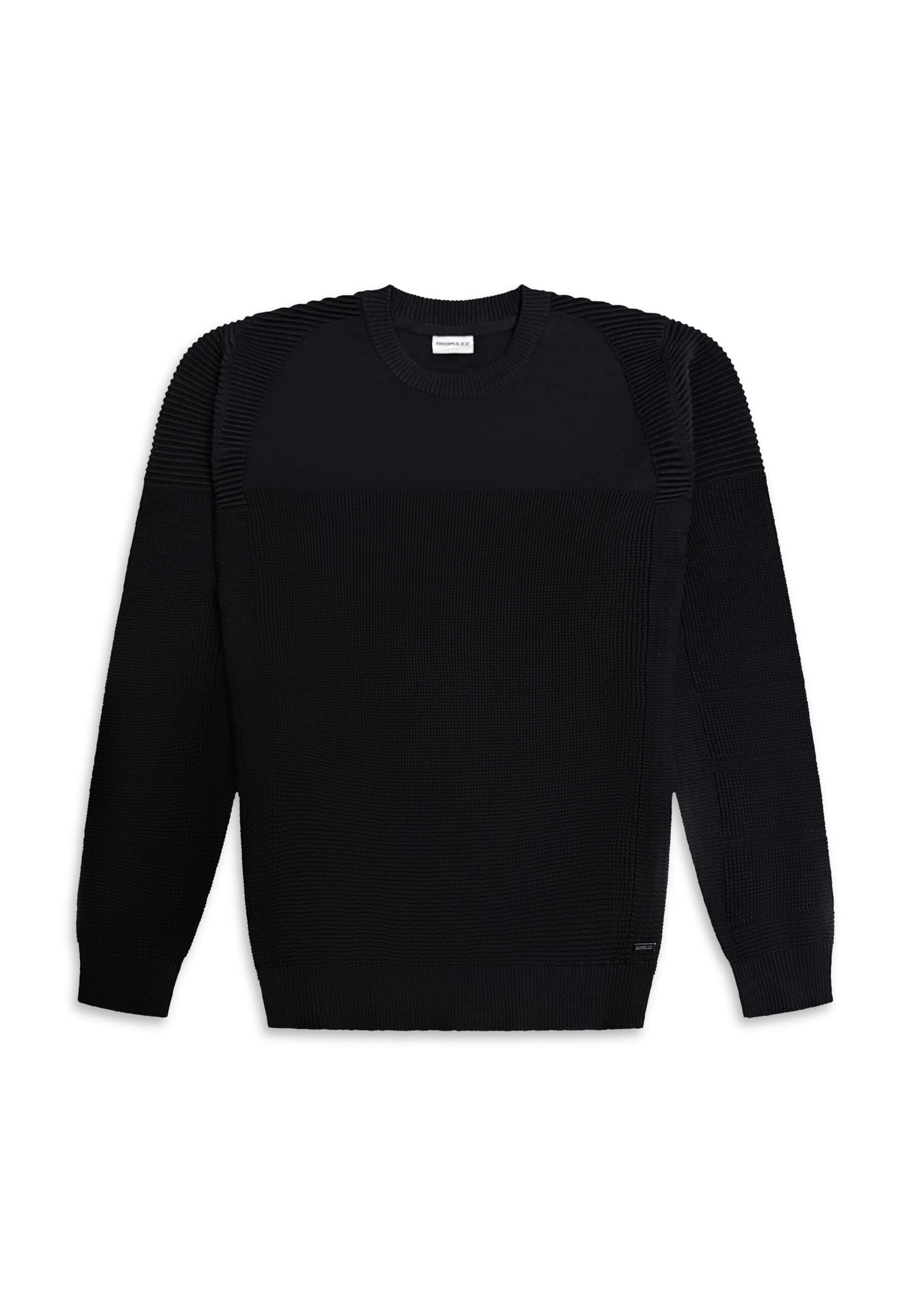 883Police Sweater 'Caney' in Black: front