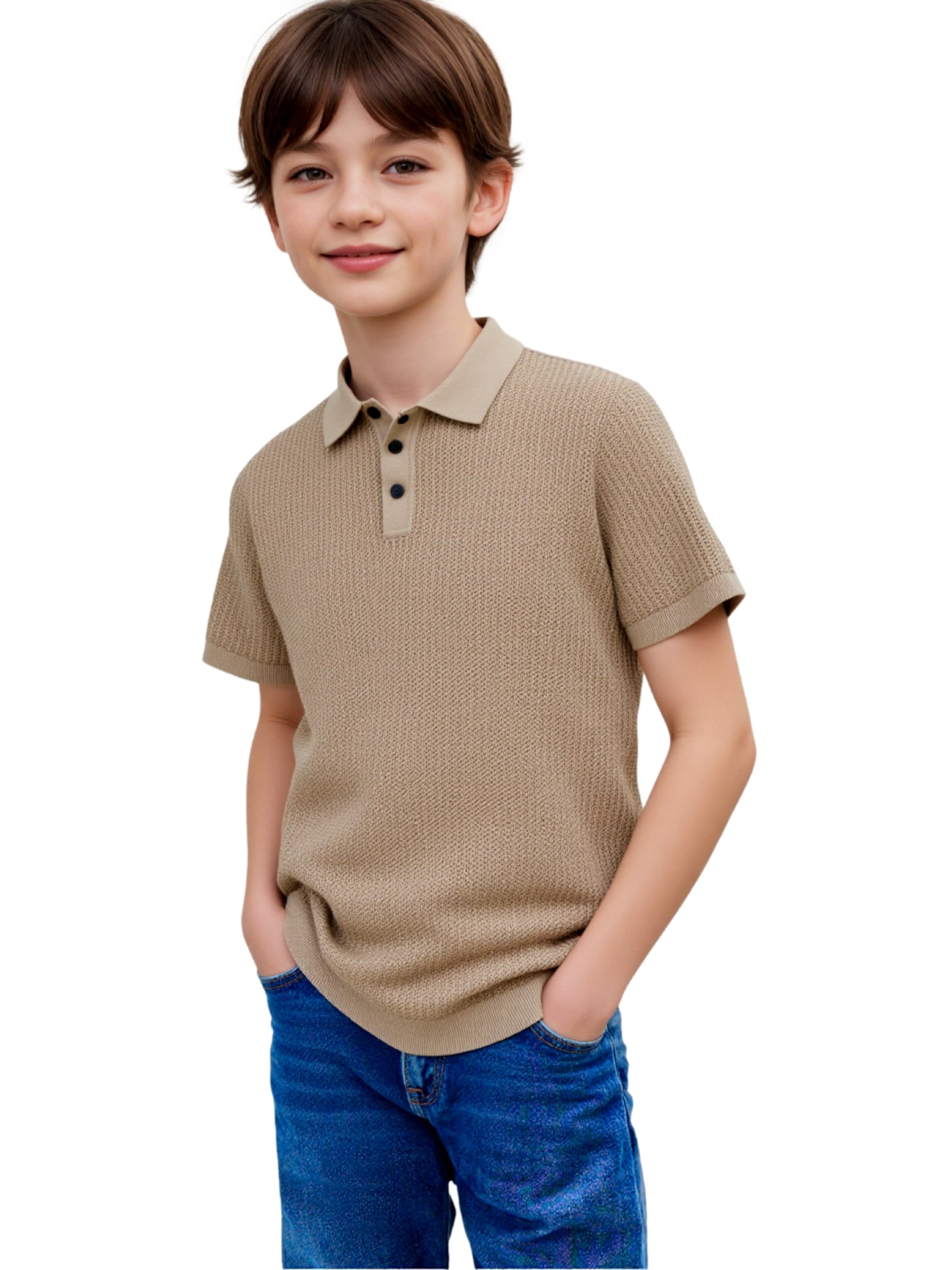 T-Shirt 'Jess' Jack & Jones Junior en marron : devant