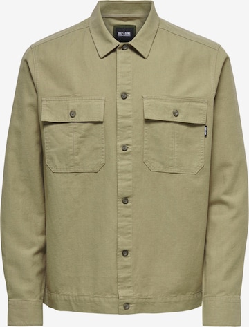 Only & Sons Button Up Shirt 'Kennet' in Beige: front