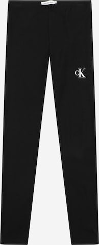 Skinny Leggings Calvin Klein Jeans en noir : devant