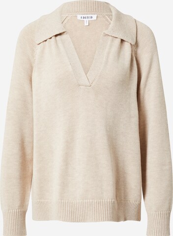 EDITED Pullover 'Nava' in Beige: predná strana