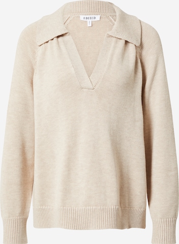 EDITED Sweater 'Nava' in Beige: front