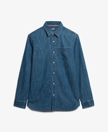 Superdry Regular fit Overhemd in Blauw