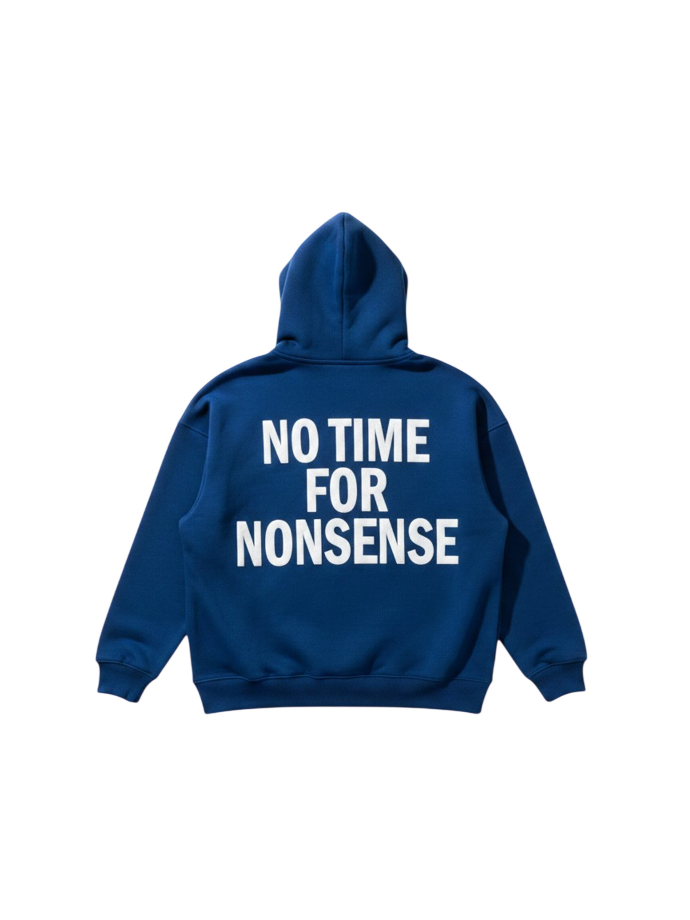 Kleidermafia Sweatshirt 'No Time for Nonsense' in XS in de kleur Blauw, Productweergave