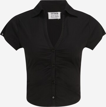 Cotton On Petite Blouse in Black: front