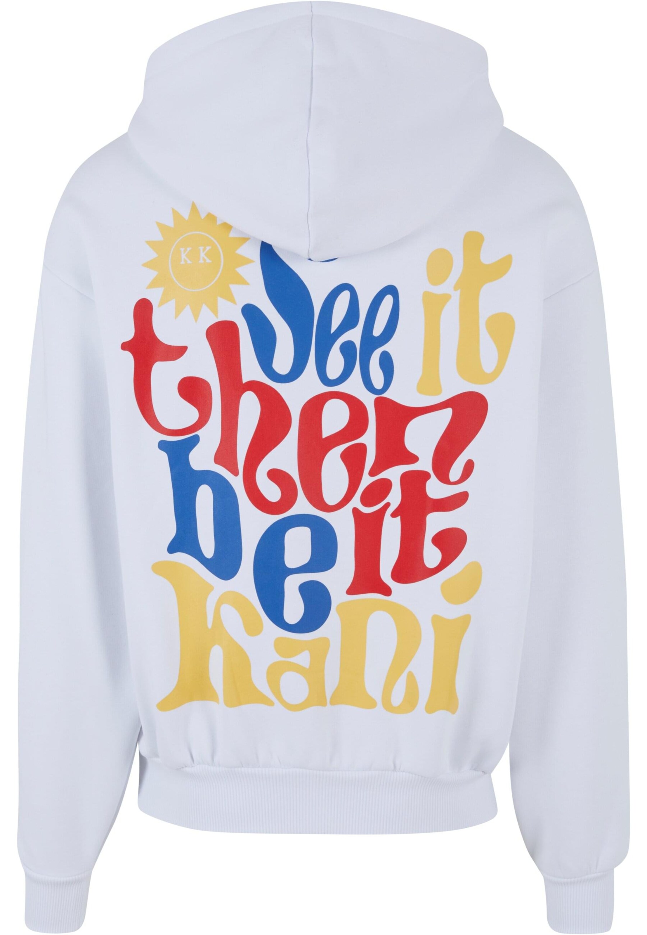 Bluză de molton de la Karl Kani pe alb