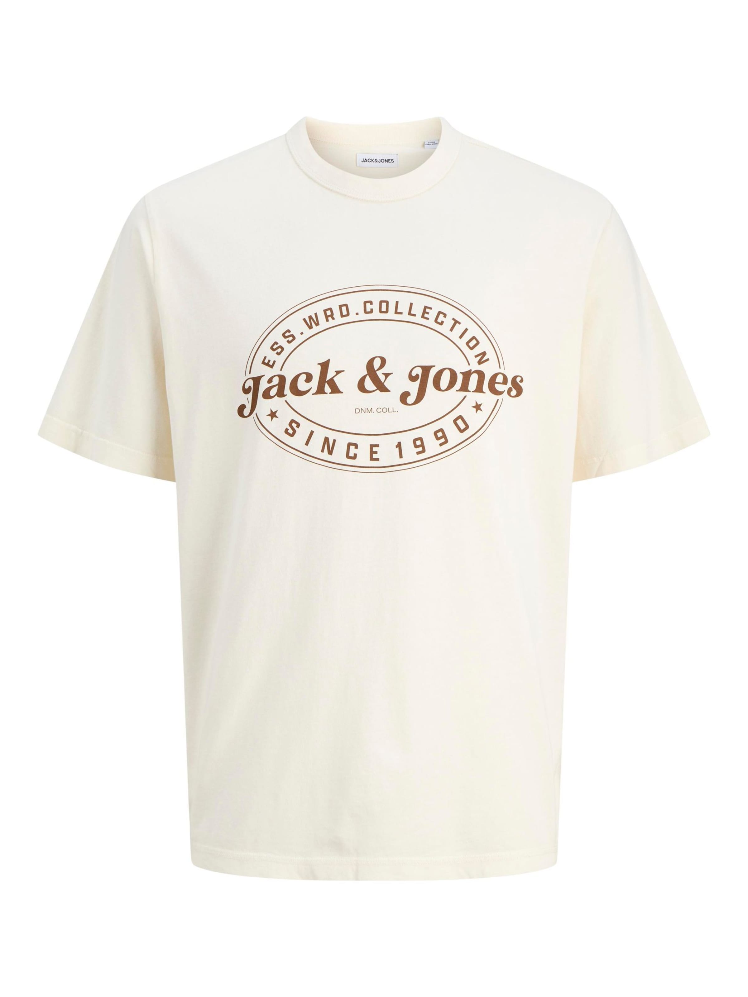 JACK & JONES Футболка 'JJEDover' в Белый: спереди
