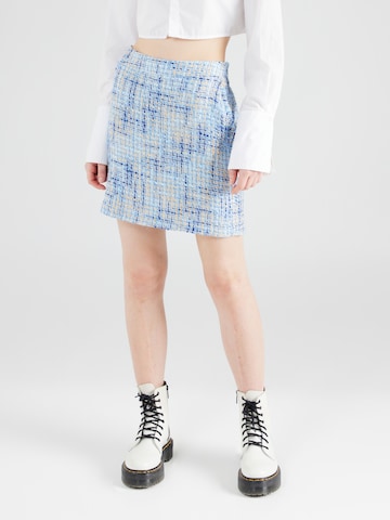 Cartoon Skirt in Blue: front