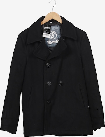 Brandit Mantel S in Schwarz: Vorderseite