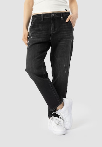 Elias Rumelis Regular Jeans 'Jacky' in Zwart: voorkant