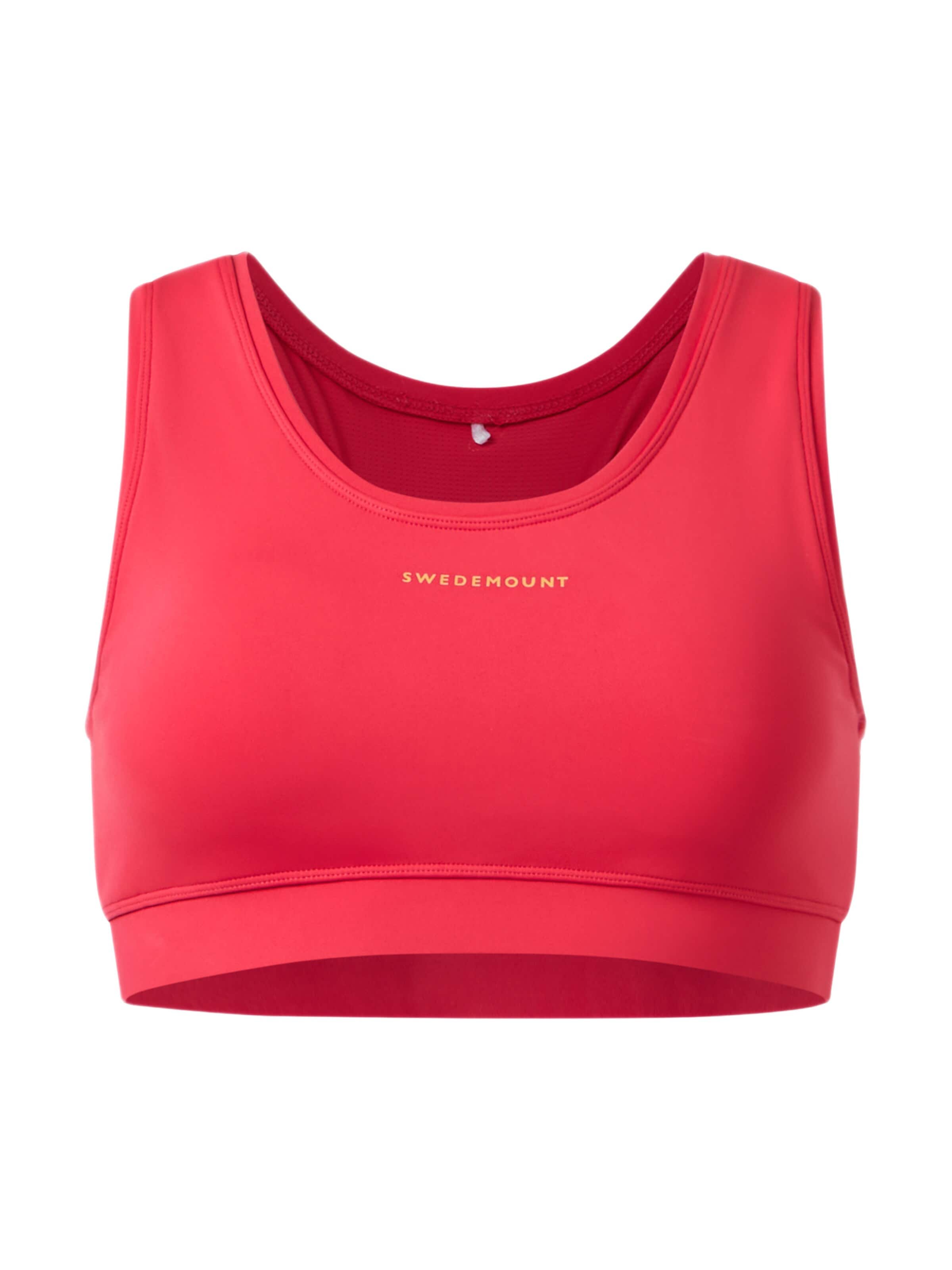 SWEDEMOUNT Sports Bra 'Core' in Red: front