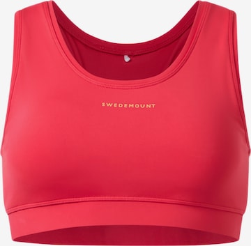 SWEDEMOUNT Sports Bra 'Core' in Red: front
