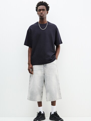 T-Shirt Pull&Bear en bleu : devant