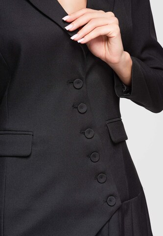 Ombre Kokerjurk in Zwart