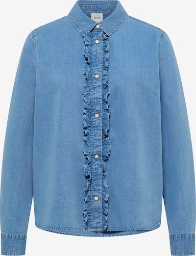 MUSTANG Bluse 'Sedana' in XS in blue denim, Produktansicht