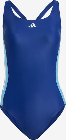 ADIDAS PERFORMANCE Maillot de bain sport en azur / bleu foncé / blanc, Vue avec produit