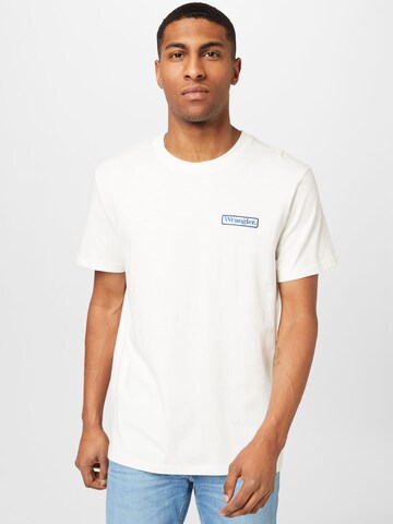 T-Shirt WRANGLER en blanc : devant