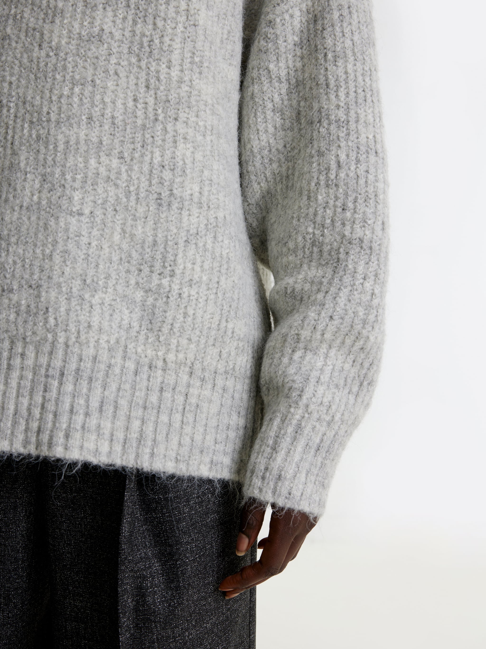 EDITED Producten Oversized trui 'Luca' Grijs
