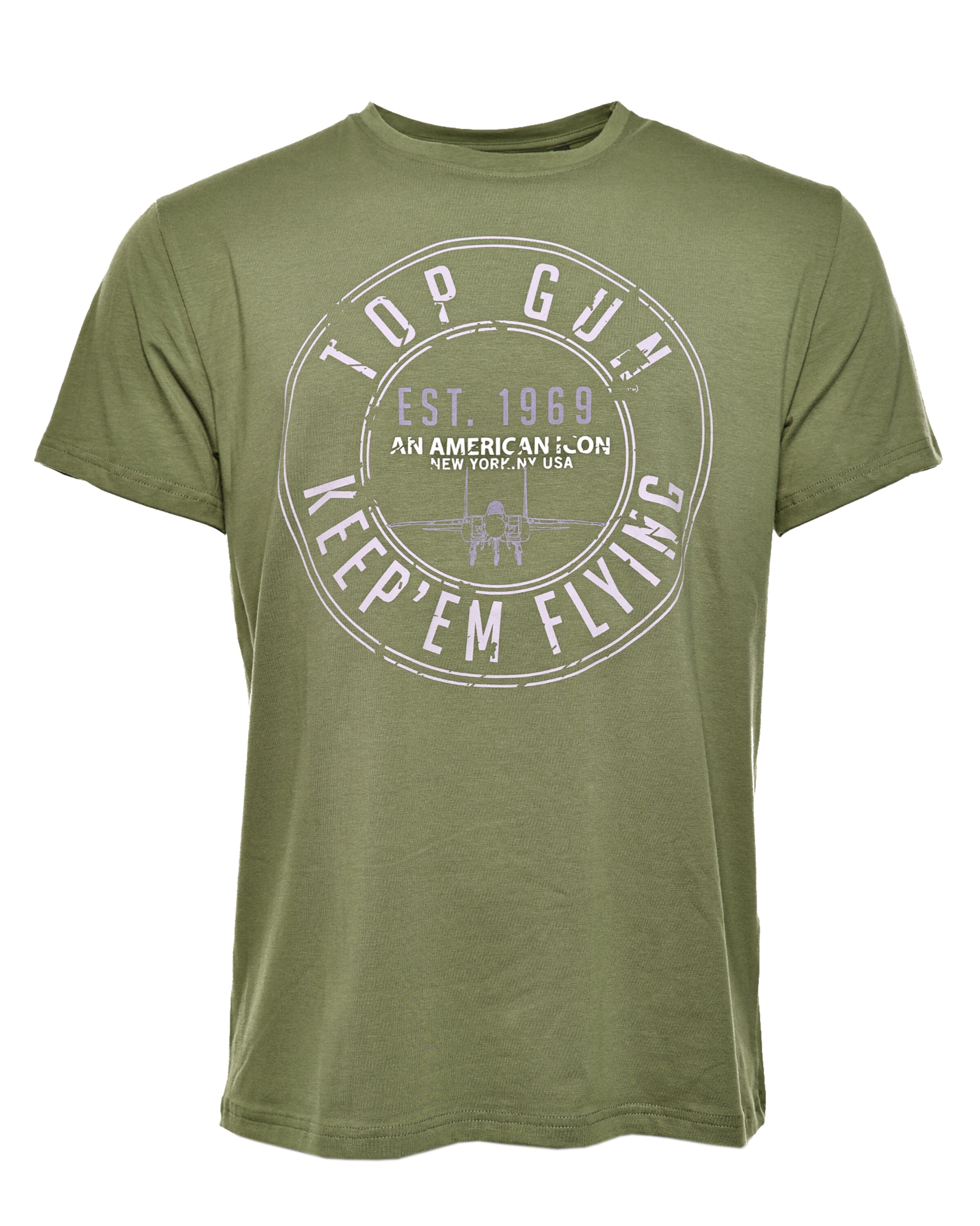 TOP GUN Shirt in Green: front