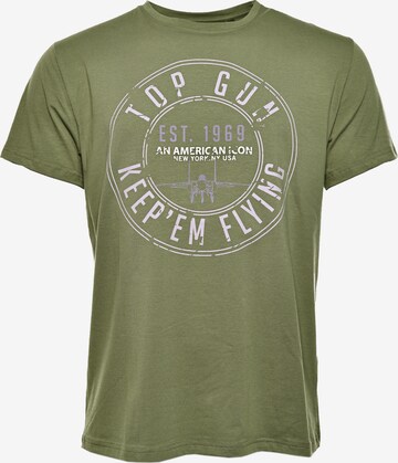 TOP GUN Shirt in Green: front