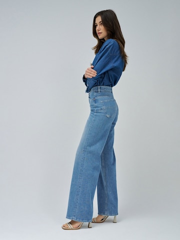 Salsa Jeans Wide leg Jeans 'Faith' in Blauw