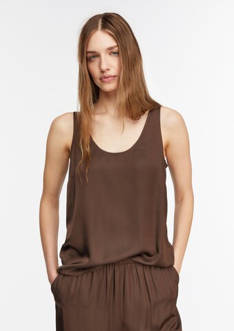 COMMA Bluse in Braun: Vorderseite