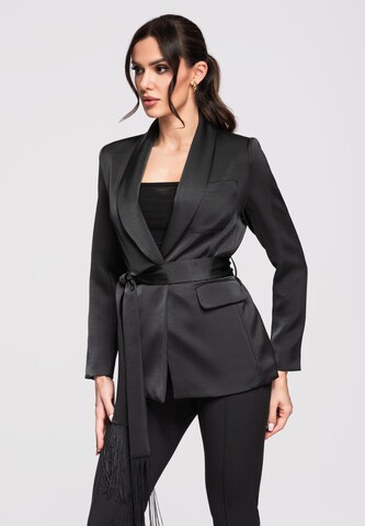 Ombre Blazer in Black