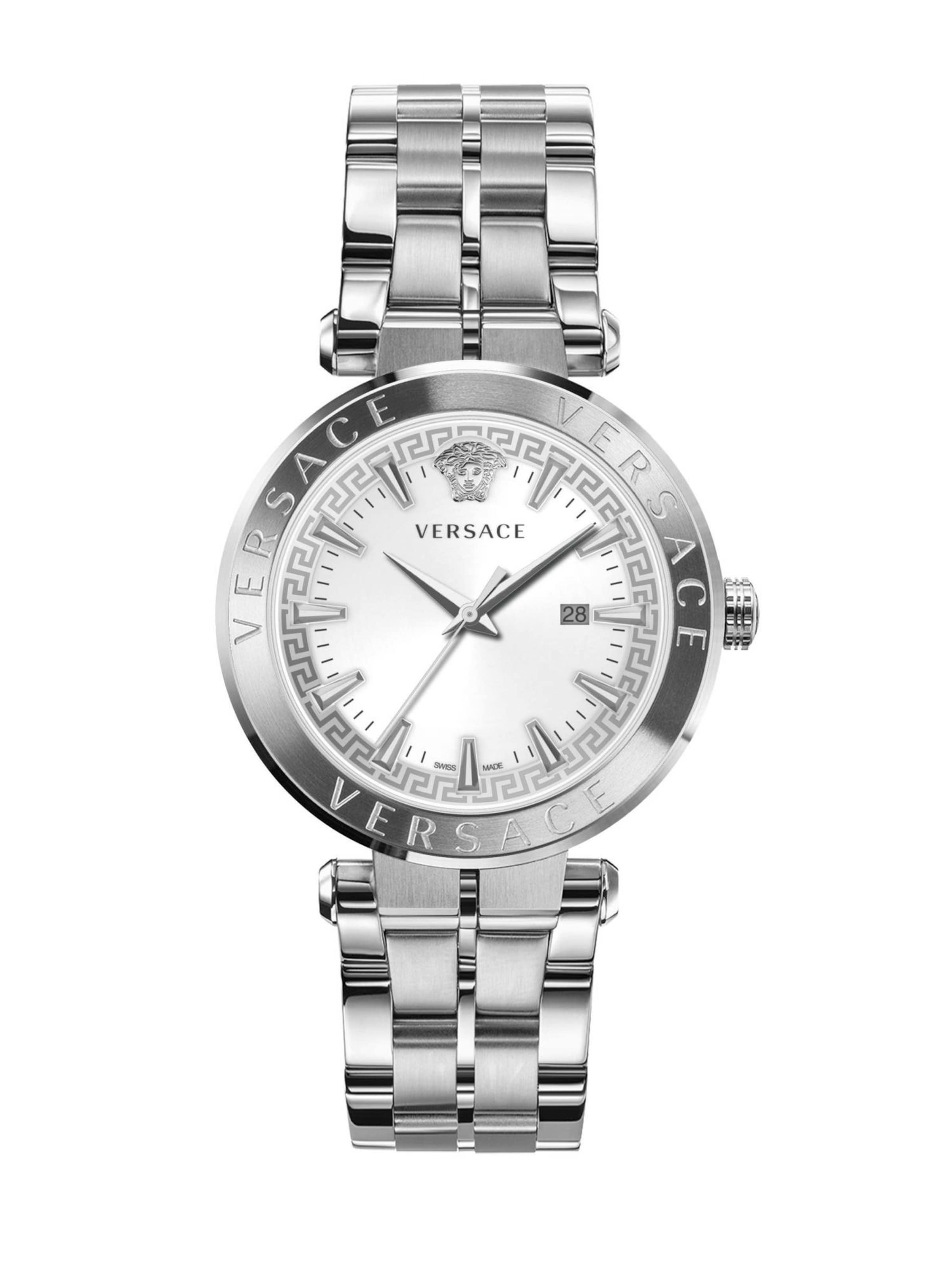 VERSACE Uhr in Silber: Vorderseite