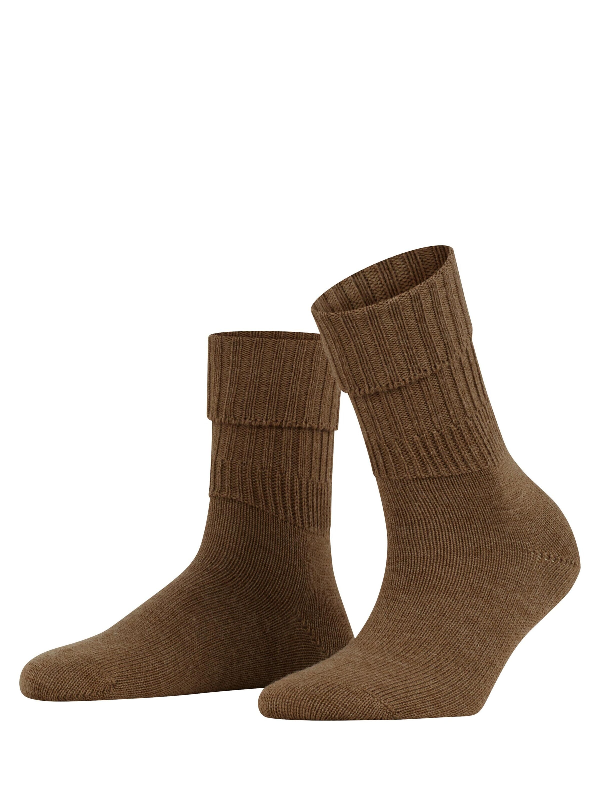 FALKE Socken 'Striggings Rib'‌‌‌‌‌‌ in Braun: Vorderseite