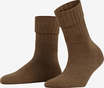 FALKE Socken 'Striggings Rib' in Braun: Vorderseite