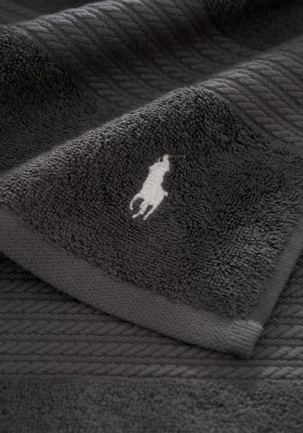 Ralph Lauren Home Shower Towel 'PLAYER' in Grey