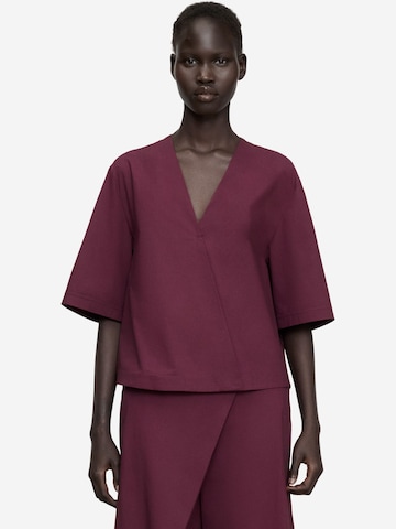 Adolfo Dominguez Top in Rood: voorkant