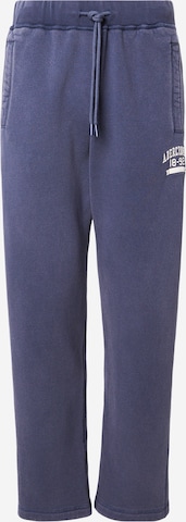 Abercrombie & Fitch Normalny krój Spodnie w kolorze niebieski: przód