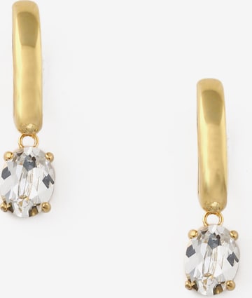 Orelia Earrings in Gold: front