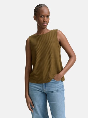 TOM TAILOR DENIM Top in Groen: voorkant