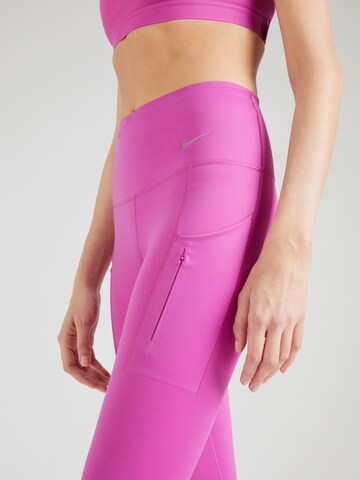 NIKE Skinny Παντελόνι φόρμας σε ροζ